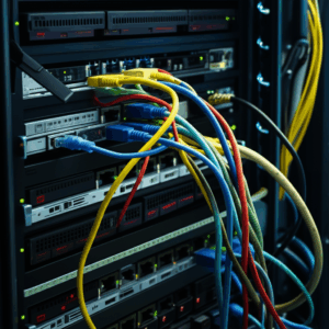 Generate a high-quality, relevant image prompt for an article about: Hosting Mistakes: 10 Worst to A