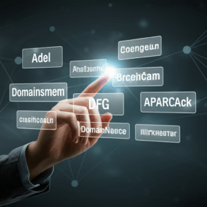 Generate a high-quality, relevant image prompt for an article about: Choosing the Perfect Domain Nam