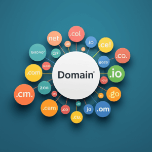 Generate a high-quality, relevant image prompt for an article about: Domain Extensions: Secure Your