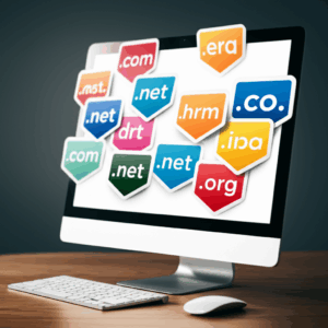 Generate a high-quality, relevant image prompt for an article about: Domain Extensions: Protect Your