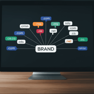 Generate a high-quality, relevant image prompt for an article about: Domain Extensions: Protect Your