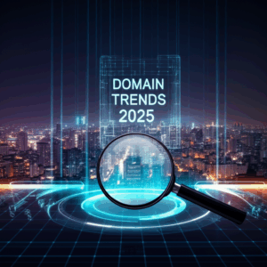 Generate a high-quality, relevant image prompt for an article about: Domain Trends 2025: Stunning Pr