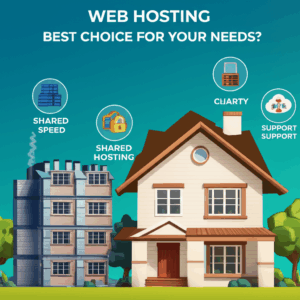 Generate a high-quality, relevant image prompt for an article about: Web Hosting Showdown: Best Choi