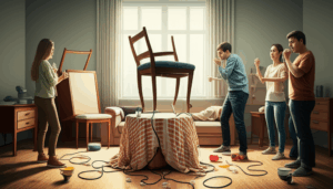 Generate a high-quality, relevant image prompt for an article about: Hosting Mistakes: 10 Worst to A