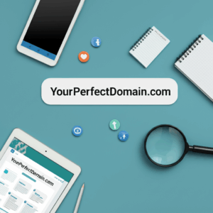 Generate a high-quality, relevant image prompt for an article about: Domain Name: Choosing the Perfe