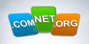 Generate a high-quality, relevant image prompt for an article about: .COM vs .NET vs .ORG: Choosing