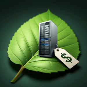 Generate a high-quality, relevant image prompt for an article about: Eco-Friendly Hosting: Affordabl
