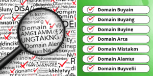 Generate a high-quality, relevant image prompt for an article about: Domain Buying Mistakes: 7 to Av