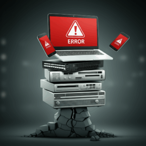 Generate a high-quality, relevant image prompt for an article about: Hosting Mistakes: Avoid These 1