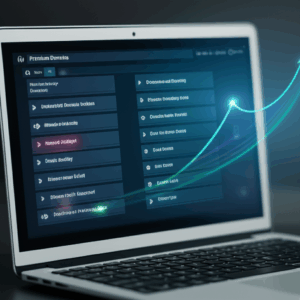 Generate a high-quality, relevant image prompt for an article about: Premium Domains: Should You Inv