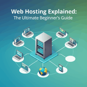 Generate a high-quality, relevant image prompt for an article about: Web Hosting Explained: The Ulti