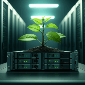 Generate a high-quality, relevant image prompt for an article about: Eco-Friendly Hosting: Best Sust