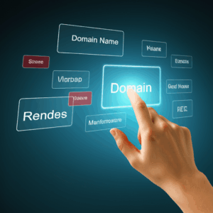 Generate a high-quality, relevant image prompt for an article about: Choosing the Perfect Domain Nam