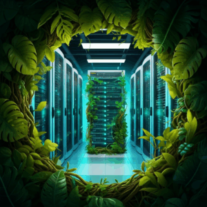 Generate a high-quality, relevant image prompt for an article about: Eco-Friendly Hosting: Best Sust