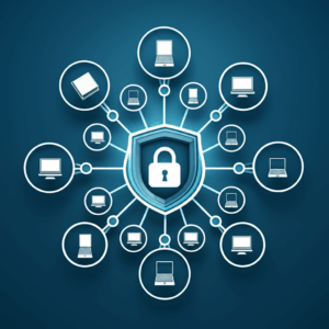 Generate a high-quality, relevant image prompt for an article about: Brand Protection: Secure Multip