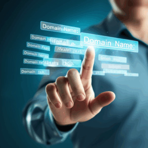 Generate a high-quality, relevant image prompt for an article about: Domain Names: Choose the Perfec