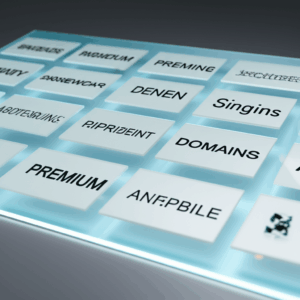 Generate a high-quality, relevant image prompt for an article about: Premium Domains: Should You Inv