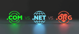 Generate a high-quality, relevant image prompt for an article about: .COM vs .NET vs .ORG: Choose th