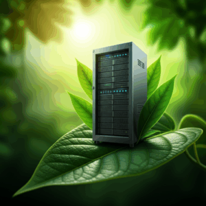 Generate a high-quality, relevant image prompt for an article about: Eco-Friendly Hosting: Best Sust