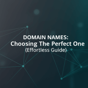 Generate a high-quality, relevant image prompt for an article about: Domain Names: Choosing the Perf