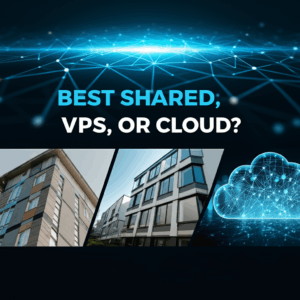 Generate a high-quality, relevant image prompt for an article about: Web Hosting: Best Shared, VPS,