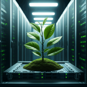 Generate a high-quality, relevant image prompt for an article about: Eco-Friendly Hosting: Best Sust