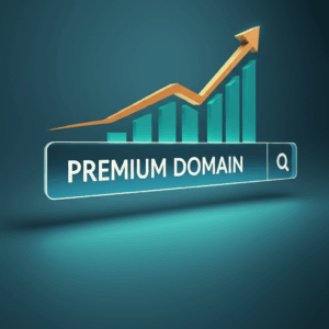 Generate a high-quality, relevant image prompt for an article about: Premium Domains: Should You Inv
