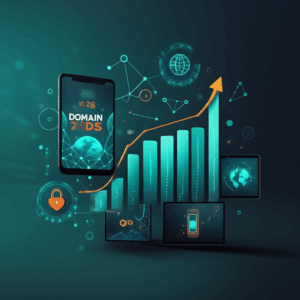 Generate a high-quality, relevant image prompt for an article about: Domain Trends: Top 5 Must-See P