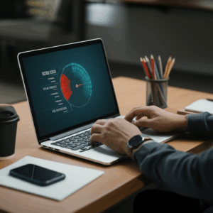 Generate a high-quality, relevant image prompt for an article about: Website Speed: Crucial for SEO