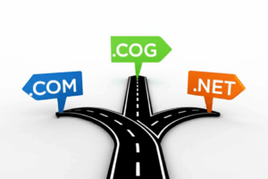 Generate a high-quality, relevant image prompt for an article about: .COM vs .NET vs .ORG: Choose th