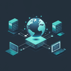 Generate a high-quality, relevant image prompt for an article about: Web Hosting: Complete Beginner’