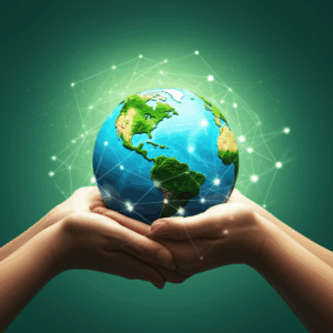 Generate a high-quality, relevant image prompt for an article about: Eco-Friendly Hosting: Best Sust