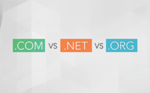 Generate a high-quality, relevant image prompt for an article about: .COM vs .NET vs .ORG: Choose th