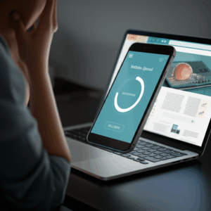 Generate a high-quality, relevant image prompt for an article about: Website Speed: Crucial for SEO