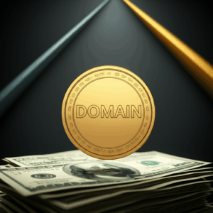 Generate a high-quality, relevant image prompt for an article about: Premium Domains: Stunning Inves