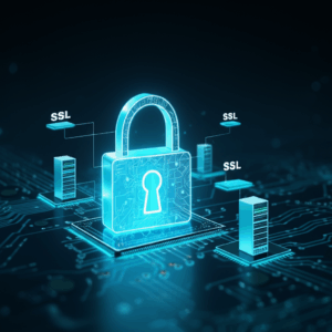 Generate a high-quality, relevant image prompt for an article about: Website Security: Essential SSL