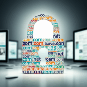 Generate a high-quality, relevant image prompt for an article about: Domain Extensions: Essential Br