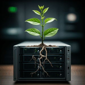 Generate a high-quality, relevant image prompt for an article about: Eco-Friendly Hosting: Best Sust