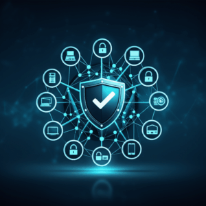 Generate a high-quality, relevant image prompt for an article about: Brand Protection: Secure Multip