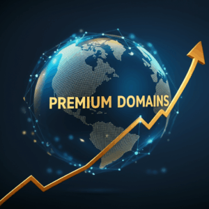 Generate a high-quality, relevant image prompt for an article about: Premium Domains: Should You Inv