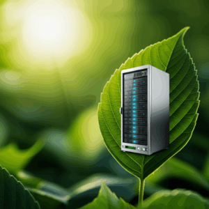 Generate a high-quality, relevant image prompt for an article about: Eco-Friendly Hosting: Best Sust