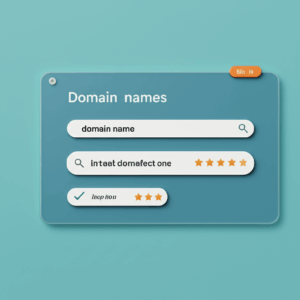 Generate a high-quality, relevant image prompt for an article about: Domain Names: Choosing the Perf