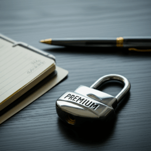 Generate a high-quality, relevant image prompt for an article about: Premium Domains: Should You Inv