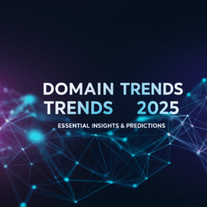 Generate a high-quality, relevant image prompt for an article about: Domain Trends 2025: Essential I