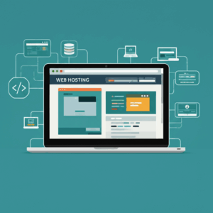 Generate a high-quality, relevant image prompt for an article about: Web Hosting: Complete Beginner’