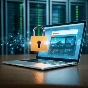 Generate a high-quality, relevant image prompt for an article about: Website Security: Essential SSL