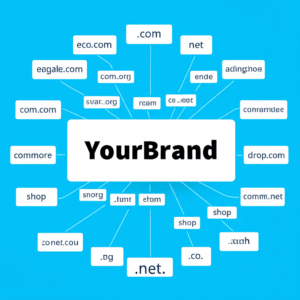 Generate a high-quality, relevant image prompt for an article about: Domain Extensions: Secure Your