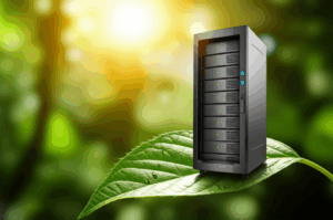Generate a high-quality, relevant image prompt for an article about: Eco-Friendly Hosting: Best Sust